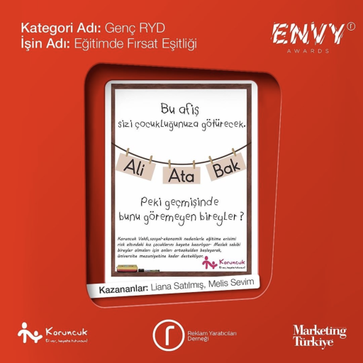 KHAS Reklamcılık, Envy Awards Genç RYD Kategorisinde Birincilik Ödülü Kazandı